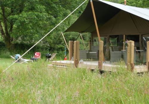 safari tent glamping wales