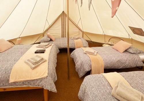 Bell top tent beds
